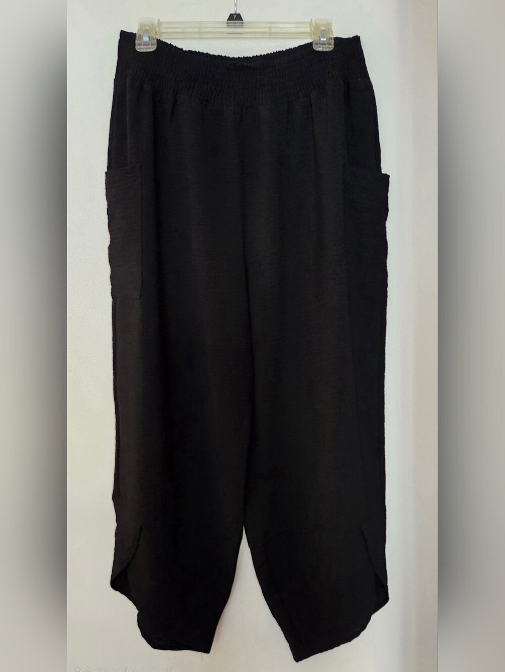 Women's Black ANRABESS Palazzp Pants (XL)